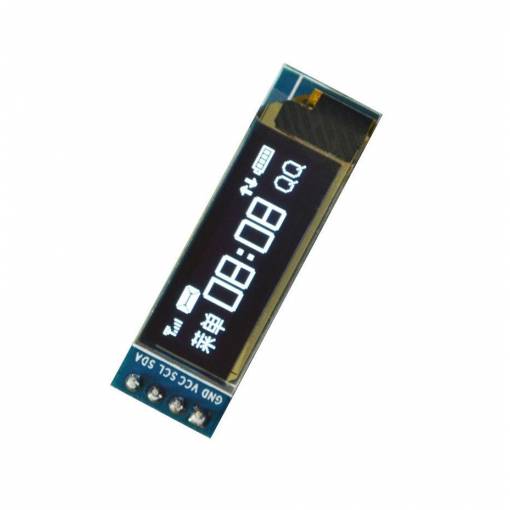 Foto - IIC I2C OLED displej pro IOT Arduino Raspbery 0.91" - Bílý, 128 x 32 3,3V 5V