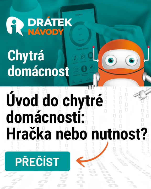 Článek na navody.dratek.cz a Úvod do chytré domácnosti. Odkaz také v BIO....