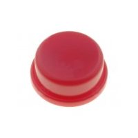 Knoflík pro mikrospínač - Červený, 12 x 12 x 7,3 mm