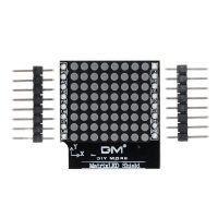 Shield LED matice s 8 stupňovou nastavitelnou intenzitou pro D1 mini - 8 x 8, V1,0