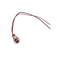 LED světelný indikátor - Červený, 10 - 24V, 10 mm