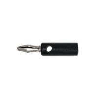 Plastový banánek - Černý, 4 mm