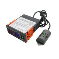 Digitální termostat a vlhkoměr STC-3028 AC230V s LCD displejem na 0 ~ +110°C