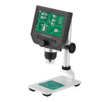 Digitální mikroskop s LCD displejem, 600x zvětšením a kovovým stojanem