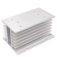 Hliníkový chladič pro třífázové SSR relé, provedení H 150x100x80mm - Stříbrný