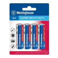 Baterie Westinghouse AA/R6 (R6P, UM3, 15D) 1,5V Super Heavy Duty, ZnCl, blistr 4ks