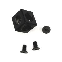 Kostka pro hliníkové profily 30x30 - rohový pravoúhlý spoj