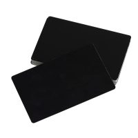 Hliníková vizitka, karta pro testování a laserové gravírování - Černá