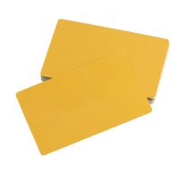 Hliníková vizitka, karta pro testování a laserové gravírování - Zlatá