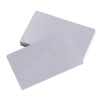 Hliníková vizitka, karta pro testování a laserové gravírování - Stříbrná