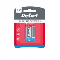 Rebel alkalická baterie 9V - 6LR61