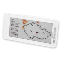 Drátek E-Ink displej 2,9" BLE - 4 barevný BWRY pro HomeAssistant