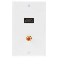 Panelový konektor HDMI samice + RCA samice