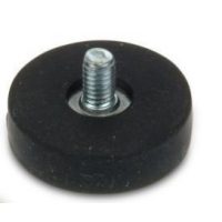 Pogumovaný magnetický úchyt se závitovým čepem - 31 mm