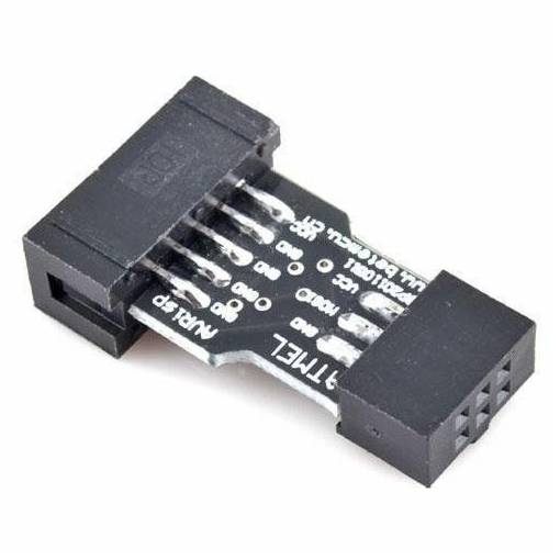 Foto - 10 pin na 6 pin adaptér pro AVRISP USBASP STK500