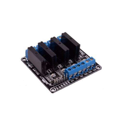 Foto - SSR Relé Modul 4 kanály 5VDC-250VAC OMRON G3MB-202P Solid State pro Arduino