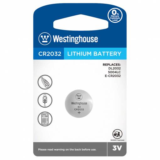 Foto - Lithiová knoflíková baterie Westinghouse CR2032 (DL2032, 5004LC, E-CR2032) 3V