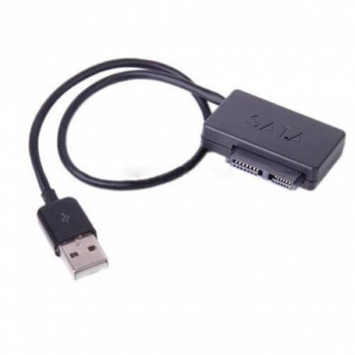 Foto - Adaptér SATA Slimline na USB 2.0 pro notebook CD DVD - Rom Drive 7+6 13Pin