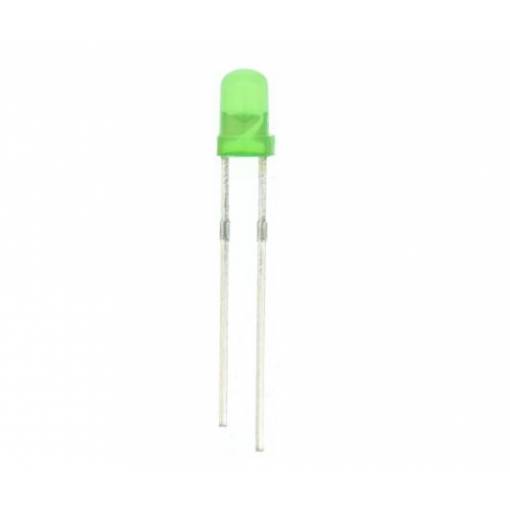 Foto - LED dioda - Zelená, 3 mm