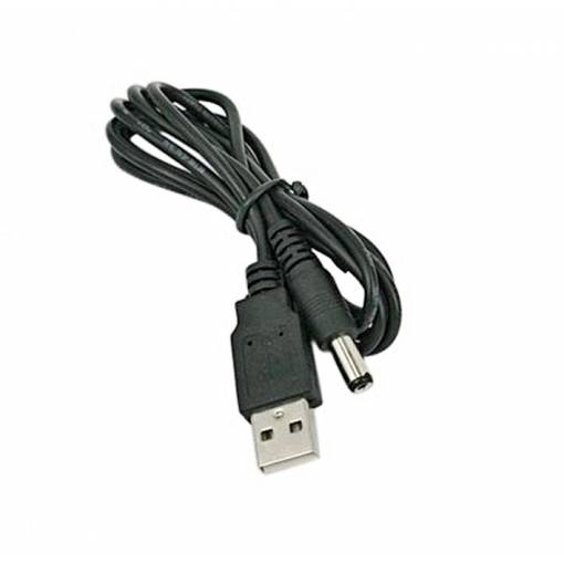 Foto - Napájecí redukce s kabelem USB A (M) - DC 5,5/2,1 (M), 80 cm