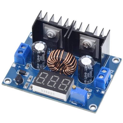 Foto - XH-M404 – DC-DC step-down měnič 4–40 V, 7A (s voltmetrem, XL4016E1)