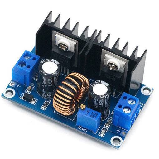Foto - Step-down měnič 4–40 V na 1.5–36 V – XL4016E1, max. 8 A / 200 W