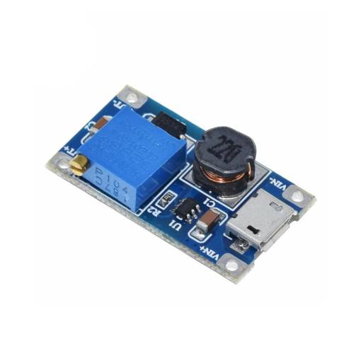 Foto - Step-up měnič MT3608 4-20V na 5-28V, 2A, Micro USB