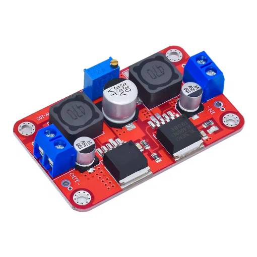 Foto - Step-Up/Step-Down měnič solárního napájení, XL6009 + LM2596S, 4-30VDC na 1,5-26VDC, 3A