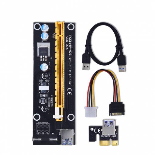 Foto - Riser Card Extender PCI-E Express 1x-16x