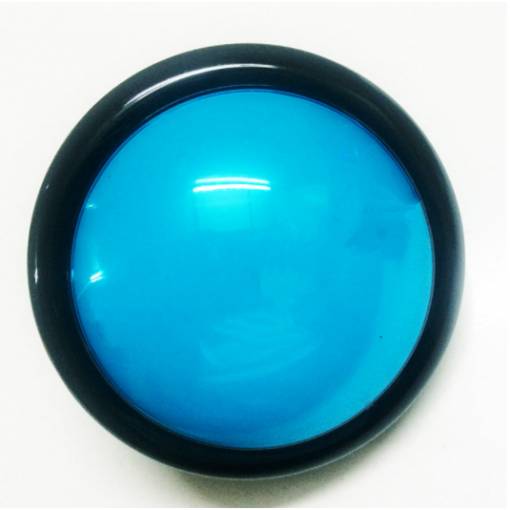 Foto - LED arkádové tlačítko 100mm - modrá