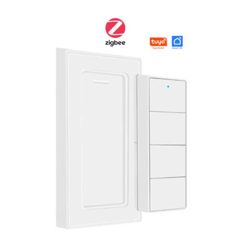 Foto - Chytré 4 kanálové tlačítko ZEMISMART ZigBee Bezdrátové