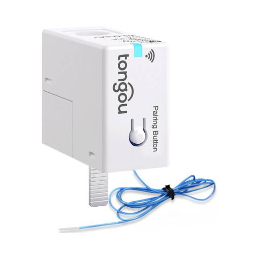 Foto - Wifi chytrý neinvazivní měřič elektrické spotřeby k jističi - TUYA, SmartLife, 230VAC, 50A, V, A, W, kWh, °C