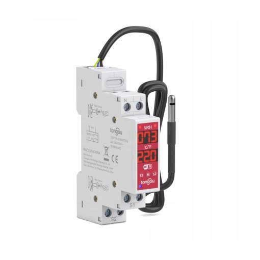 Foto - Dvoukanálový AC DC WiFi relé regulátor vlhkosti a teploty TUYA