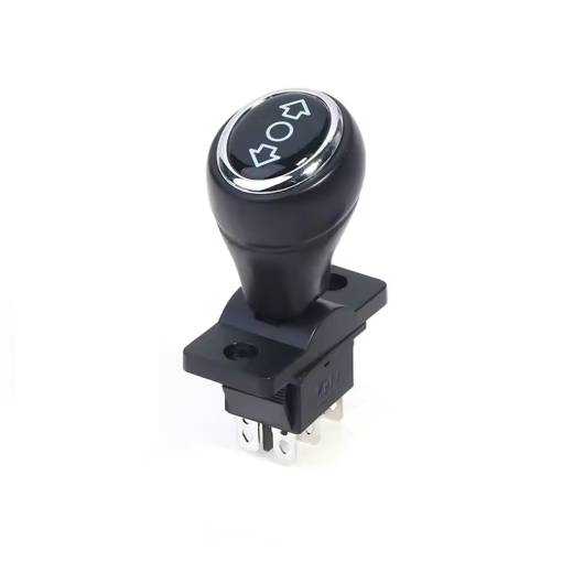 Foto - Přepínač - ovládací páka vpřed/stůj/vzad - 3 polohy, 2x přepínací kontakt s aretací, 250VAC, 16A