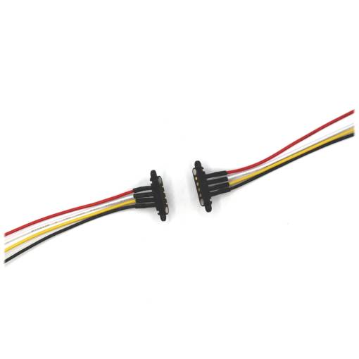 Foto - Kabel s magnetickými konektory do panelu - sada samec/samice 24AWG, 4pin