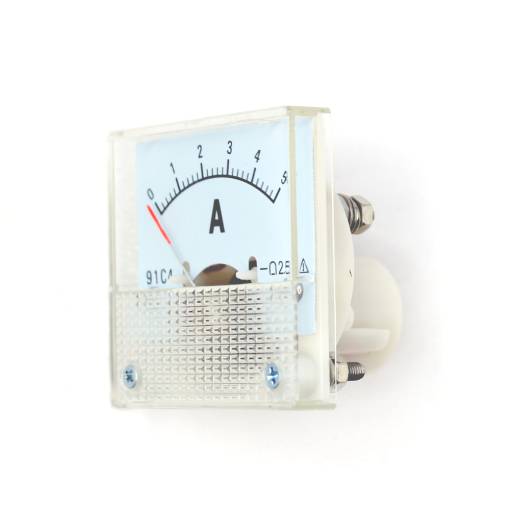 Foto - Panelový ručičkový ampérmetr 91C4 - 0 až 5A DC