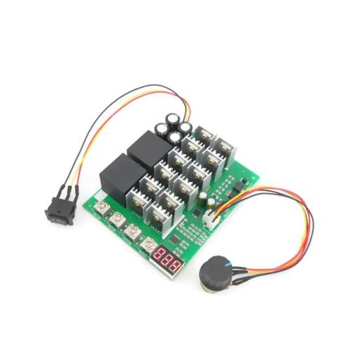 Foto - 1000W regulátor otáček motoru s displejem a směrem otáčení - 60A, 10-55V