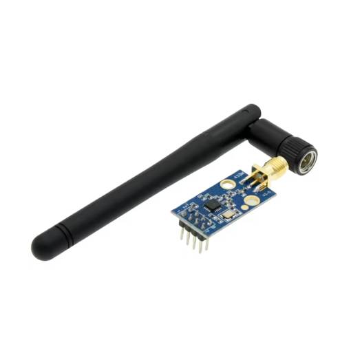 Foto - Bezdrátový vysílač a přijímač 433 MHz s anténou, CC1101