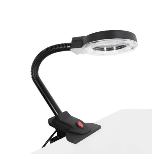 Foto - Zvětšovací lampa Yihua 239 90mm 3D-10D se zakřiveným ramenem a klipem