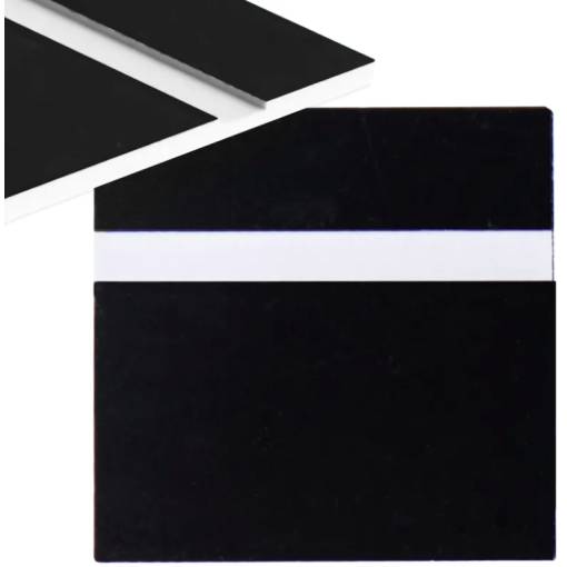 Foto - Gravírovací laminát 300 x 200 x 1,3 mm - Černý, bílý