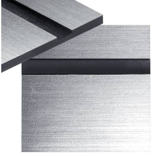 Foto - Gravírovací laminát 300 x 200 x 1,3 mm - Stříbrný, černý
