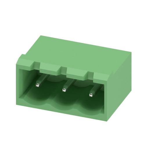 Foto - Soket pro šroubovací svorkovnice, terminálový konektor 5mm - 3Pin, Samec do DPS