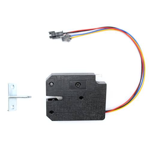 Foto - Dveřový elektrozámek se snímačem zavření - 12V, 73x58x13,3mm, plastový