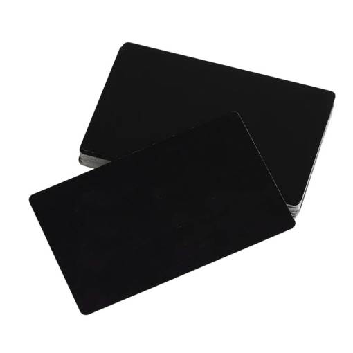 Foto - Hliníková vizitka, karta pro testování a laserové gravírování - Černá