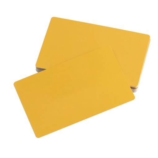 Foto - Hliníková vizitka, karta pro testování a laserové gravírování - Zlatá