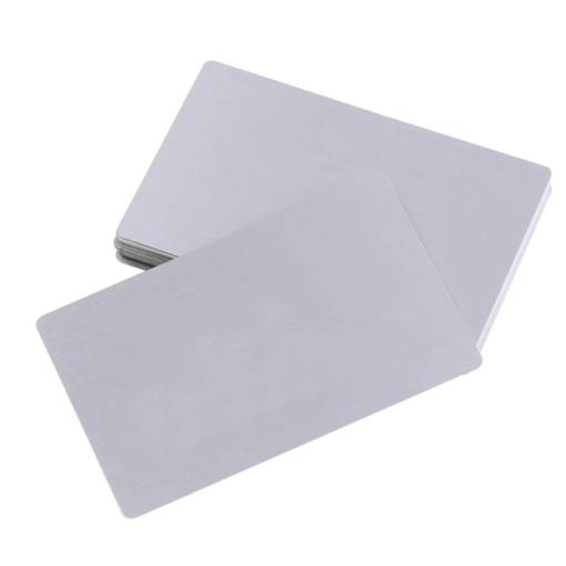 Foto - Hliníková vizitka, karta pro testování a laserové gravírování - Stříbrná