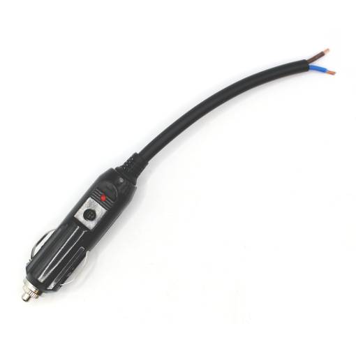 Foto - Automobilová 12V zástrčka na kabel - 20A, pojistka, kontrolka
