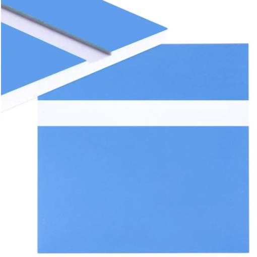 Foto - Gravírovací laminát 600 x 300 x 1,3 mm - Modrý, bílý