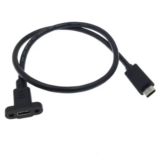 Foto - Prodlužovací kabel do panelu USB-C 50cm, černý