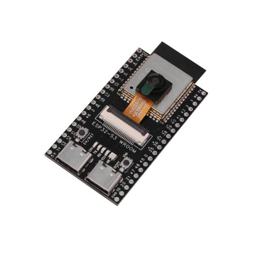 Foto - Vývojová deska ESP32-S3 s kameru OV5640 - WiFi + Bluetooth - (nespájený, s pinovou lištou v balení)